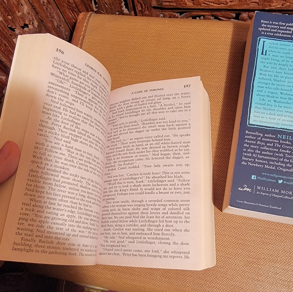 Game of Thrones, American Gods, & The Last Wish, Fantasy Paperback Book Bundle - Picture 5 of 15